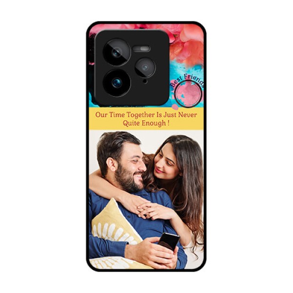 Realme GT 7 Pro Custom Glass Phone Case - Quote With Acrylic Painting Design