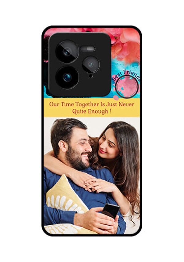Realme GT 7 Pro Custom Glass Phone Case - Quote With Acrylic Painting Design
