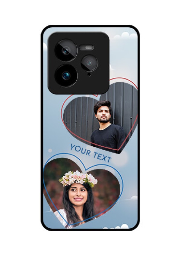 Realme GT 7 Pro Custom Glass Phone Case - Blue Color Couple Design