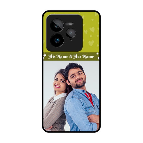 Realme GT 7 Pro Custom Glass Phone Case - You and Me Heart Design