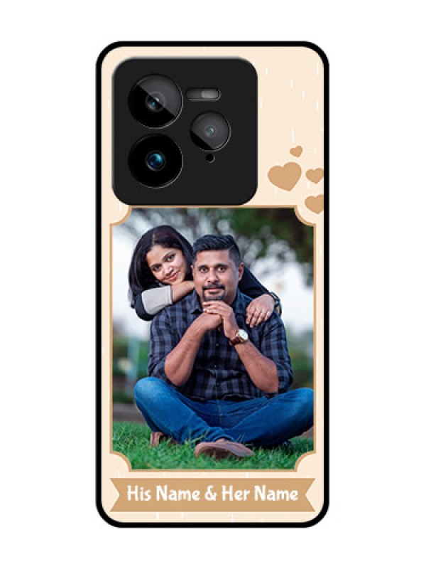 Custom Realme GT 7 Pro Custom Glass Phone Case - With Confetti Love Design