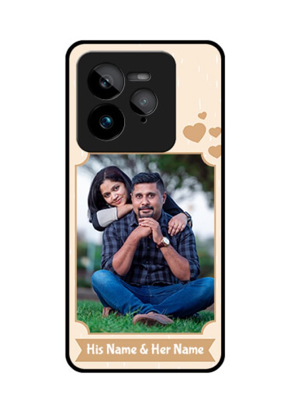 Realme GT 7 Pro Custom Glass Phone Case - With Confetti Love Design