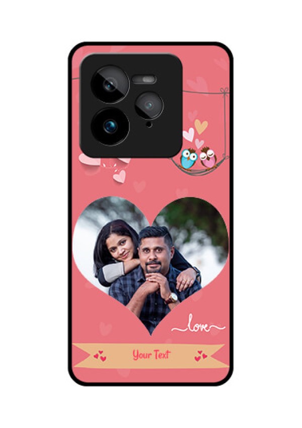 Realme GT 7 Pro Custom Glass Phone Case - Peach Color Love Design