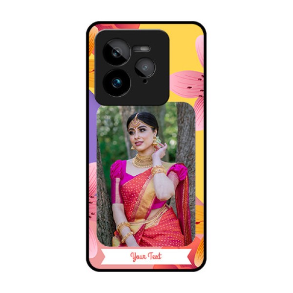 Realme GT 7 Pro Custom Glass Phone Case - 3 Image With Vintage Floral Design Realme GT 7 Pro Custom Glass Phone Case - 3 Image With Vintage Floral Design