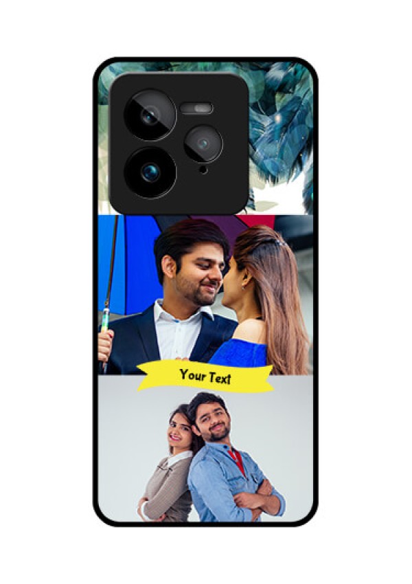 Realme GT 7 Pro Custom Glass Phone Case - Image With Boho Peacock Feather Design