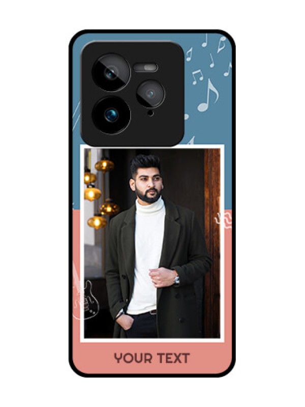 Custom Realme GT 7 Pro Custom Glass Phone Case - With Color Musical Note Design