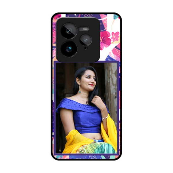 Realme GT 7 Pro Custom Glass Phone Case - Abstract Floral Design