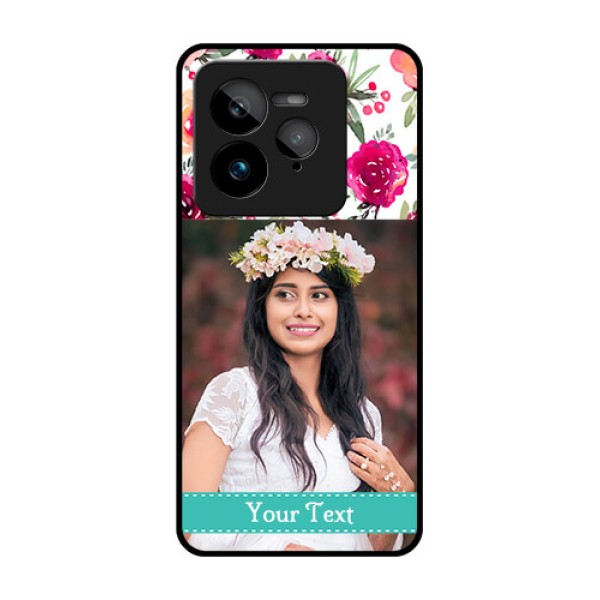 Realme GT 7 Pro Custom Glass Phone Case - Water Colors Floral Design Realme GT 7 Pro Custom Glass Phone Case - Water Colors Floral Design