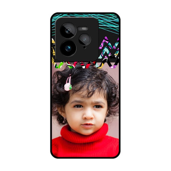 Realme GT 7 Pro Custom Glass Phone Case - Neon Abstract Design
