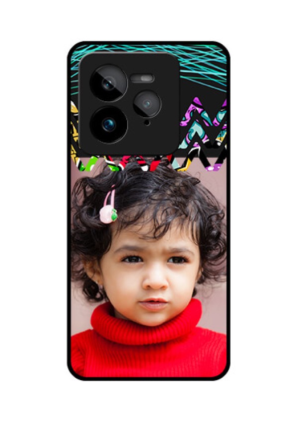 Realme GT 7 Pro Custom Glass Phone Case - Neon Abstract Design