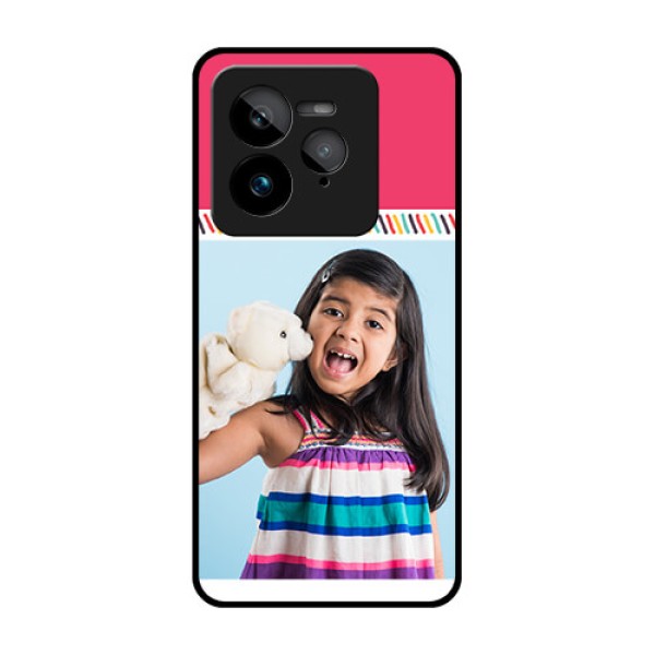 Realme GT 7 Pro Custom Glass Phone Case - Line Art Design