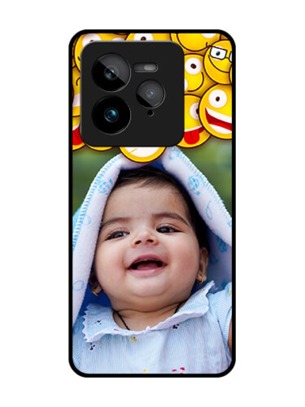 Custom Realme GT 7 Pro Custom Glass Phone Case - With Smiley Emoji Design
