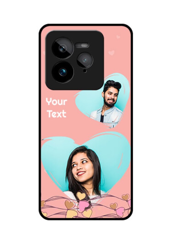 Realme GT 7 Pro Custom Glass Phone Case - Love Doodle Design