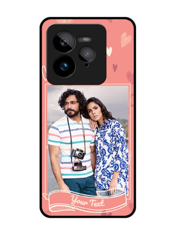 Custom Realme GT 7 Pro Custom Glass Phone Case - Love Doodle Art Design