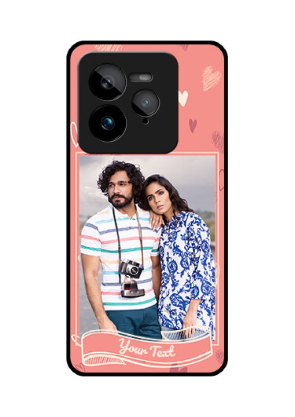 Realme GT 7 Pro Custom Glass Phone Case - Love Doodle Art Design