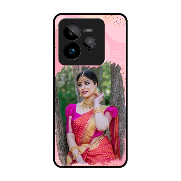 Realme GT 7 Pro Custom Glass Phone Case - Gold Glitter Splash Design Realme GT 7 Pro Custom Glass Phone Case - Gold Glitter Splash Design