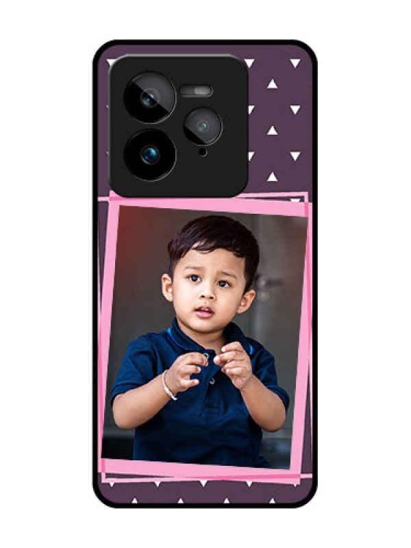 Custom Realme GT 7 Pro Custom Glass Phone Case - Triangle Pattern Dotted Design