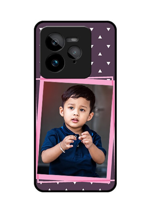 Realme GT 7 Pro Custom Glass Phone Case - Triangle Pattern Dotted Design