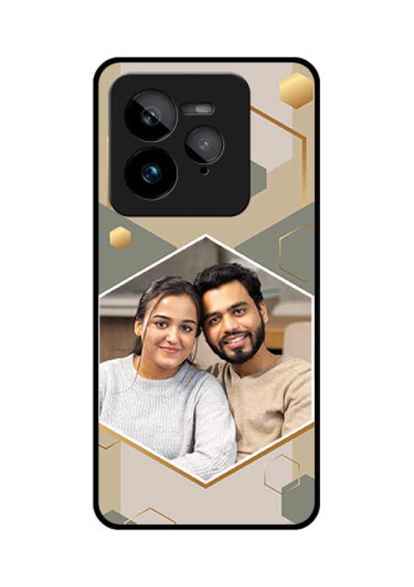 Realme GT 7 Pro Custom Glass Phone Case - Stylish Hexagon Pattern Design