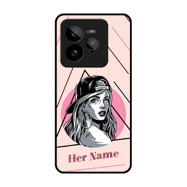 Realme GT 7 Pro Custom Glass Phone Case - Rockstar Girl Design
