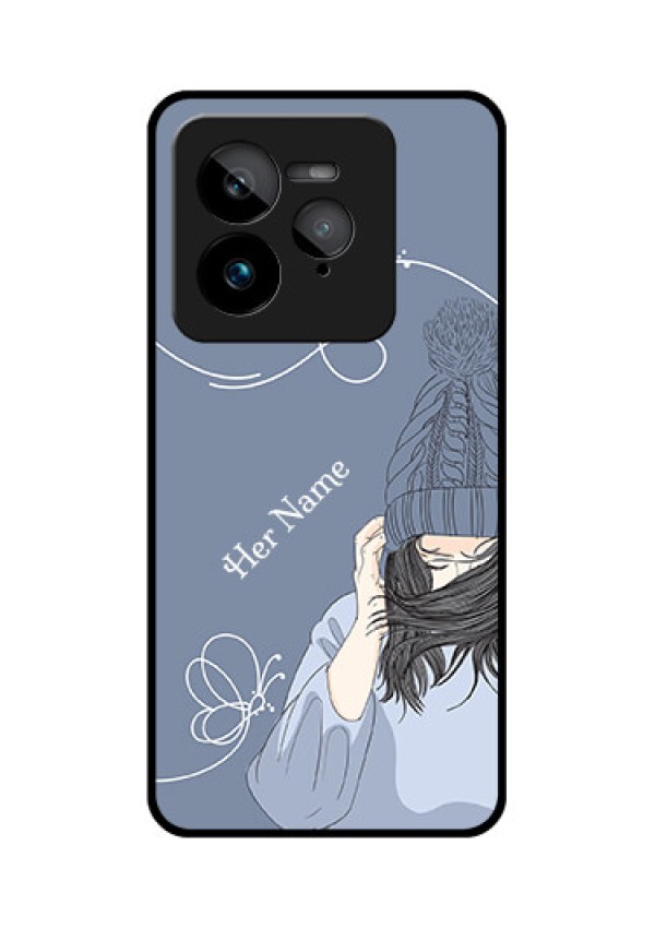Realme GT 7 Pro Custom Glass Phone Case - Girl In Winter Outfit Design