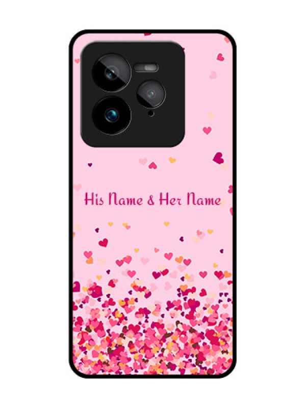 Custom Realme GT 7 Pro Custom Glass Phone Case - Floating Hearts Design
