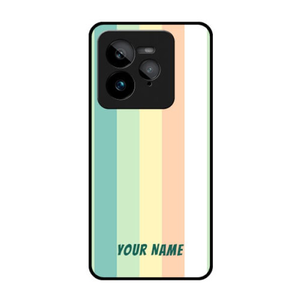 Realme GT 7 Pro Custom Glass Phone Case - Multi - Colour Stripes Design Realme GT 7 Pro Custom Glass Phone Case - Multi - Colour Stripes Design