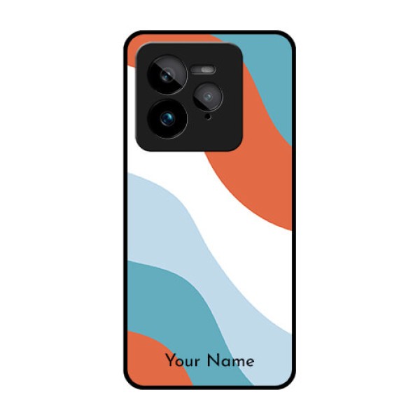Realme GT 7 Pro Custom Glass Phone Case - Coloured Waves Design