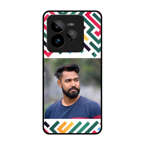 Realme GT 7 Pro Custom Glass Phone Case - Colorful Maze Pattern Design Realme GT 7 Pro Custom Glass Phone Case - Colorful Maze Pattern Design