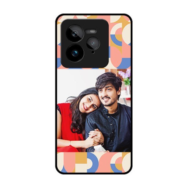 Realme GT 7 Pro Custom Glass Phone Case - Semi - Circle Maze Pattern Design Realme GT 7 Pro Custom Glass Phone Case - Semi - Circle Maze Pattern Design