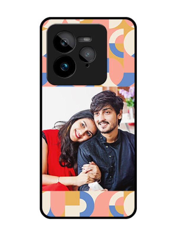 Custom Realme GT 7 Pro Custom Glass Phone Case - Semi - Circle Maze Pattern Design