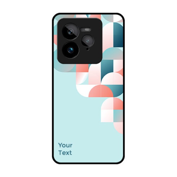 Realme GT 7 Pro Custom Glass Phone Case - Stylish Semi - Circle Pattern Design Realme GT 7 Pro Custom Glass Phone Case - Stylish Semi - Circle Pattern Design