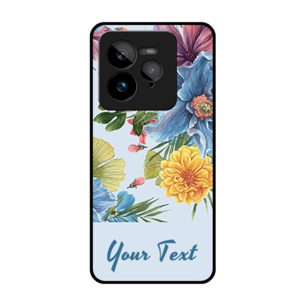 Realme GT 7 Pro Custom Glass Phone Case - Stunning Watercolored Flowers Painting Design Realme GT 7 Pro Custom Glass Phone Case - Stunning Watercolored Flowers Painting Design