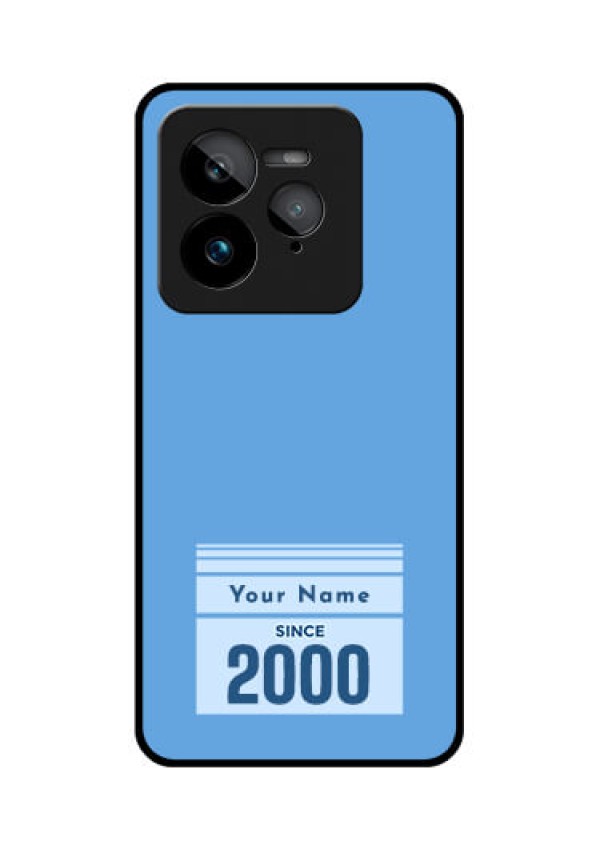 Realme GT 7 Pro Custom Glass Phone Case - Custom Year Of Birth Design