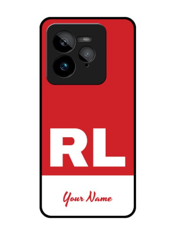 Custom Realme GT 7 Pro Custom Glass Phone Case - Dual Tone Custom Text Design