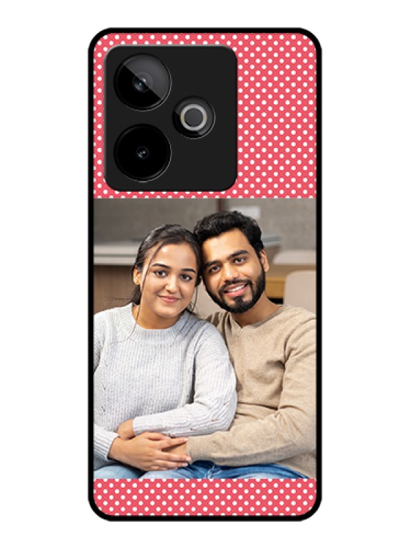 Custom Realme GT 7T 5G Custom Glass Phone Case - White Dotted Design