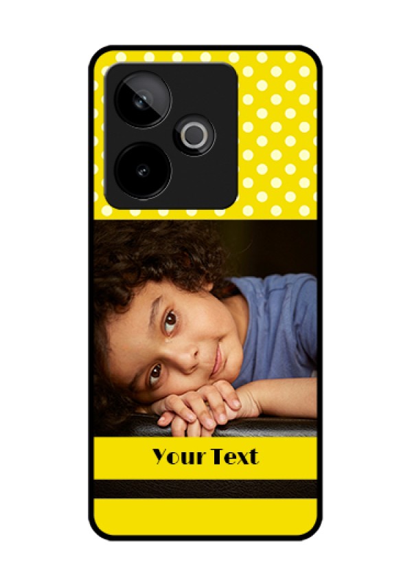 Realme GT 7T 5G Custom Glass Phone Case - Bright Yellow Case Design