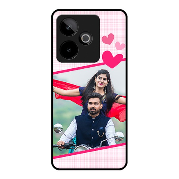 Realme GT 7T 5G Custom Glass Phone Case - Love Shape Heart Design