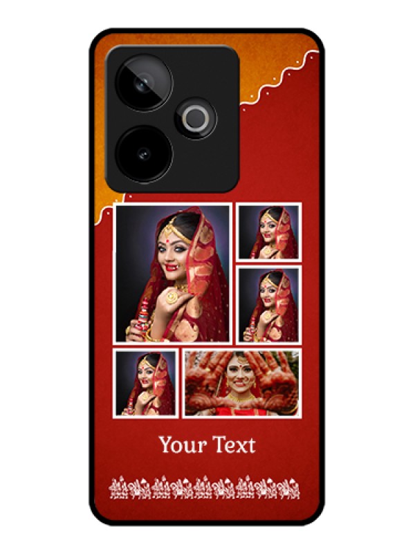 Custom Realme GT 7T 5G Custom Glass Phone Case - Wedding Pic Upload Design