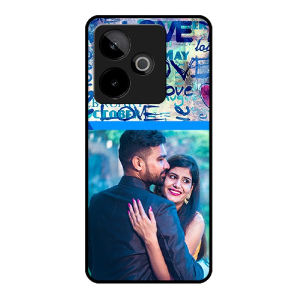 Realme GT 7T 5G Custom Glass Phone Case - Colorful Love Design