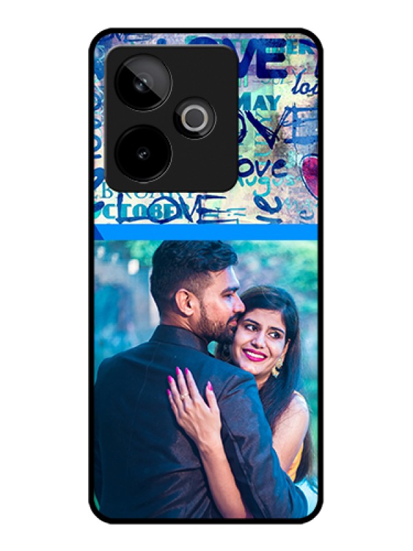 Custom Realme GT 7T 5G Custom Glass Phone Case - Colorful Love Design