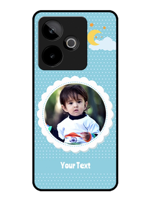 Custom Realme GT 7T 5G Custom Glass Phone Case - Violet Pattern Design