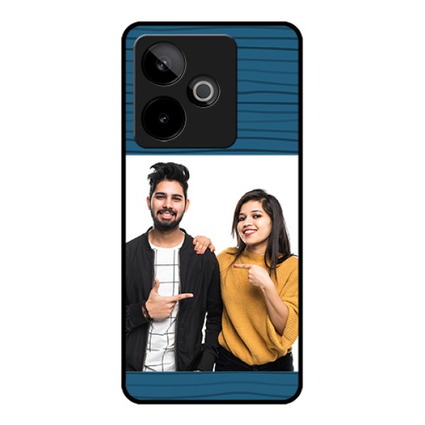 Realme GT 7T 5G Custom Glass Phone Case - Blue Pattern Cover Design Realme GT 7T 5G Custom Glass Phone Case - Blue Pattern Cover Design