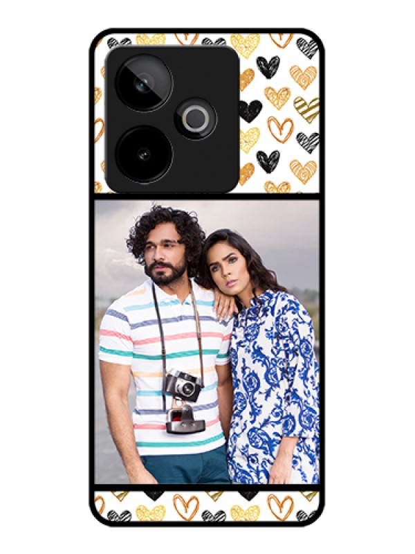 Custom Realme GT 7T 5G Custom Glass Phone Case - Love Symbol Design