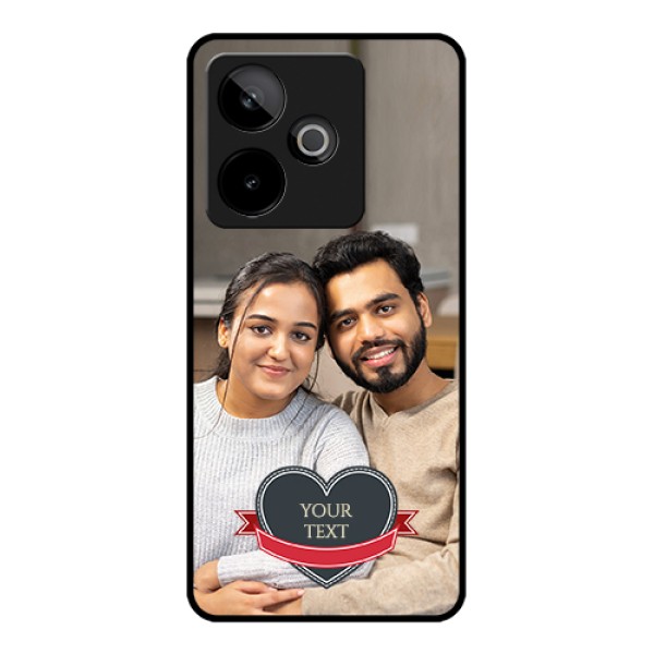 Realme GT 7T 5G Custom Glass Phone Case - Just Married Couple Design Realme GT 7T 5G Custom Glass Phone Case - Just Married Couple Design