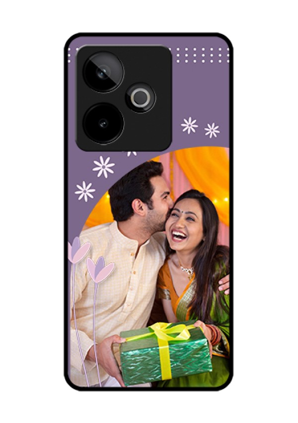 Realme GT 7T 5G Custom Glass Phone Case - Lavender Flowers Design