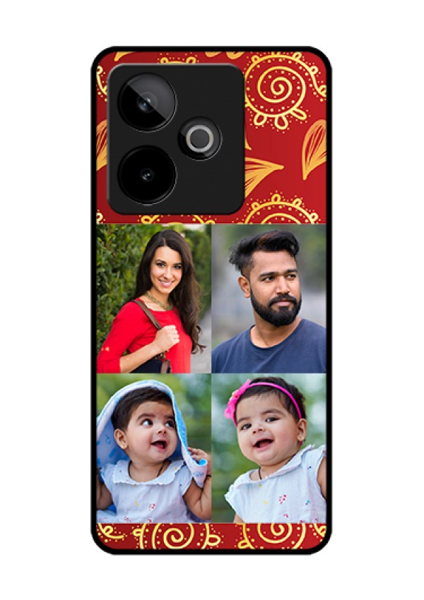 Realme GT 7T 5G Custom Glass Phone Case - 4 Image Traditional Design