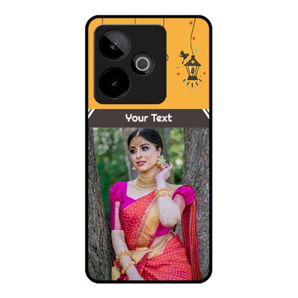 Realme GT 7T 5G Custom Glass Phone Case - With Family Picture And Icons