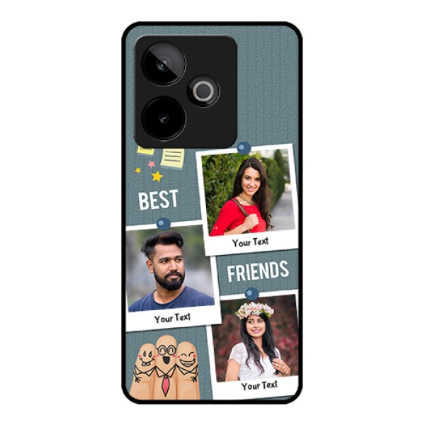 Realme GT 7T 5G Custom Glass Phone Case - Sticky Frames And Friendship Design Realme GT 7T 5G Custom Glass Phone Case - Sticky Frames And Friendship Design