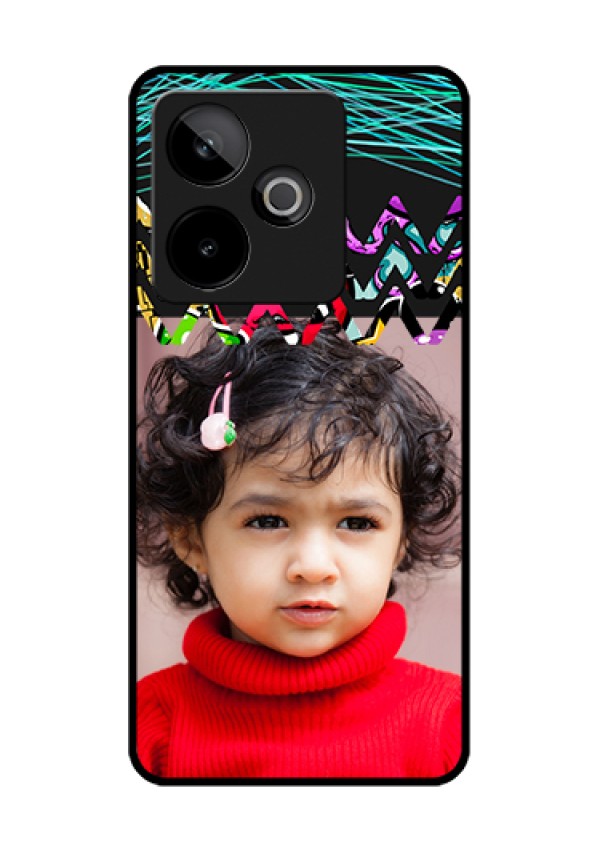 Realme GT 7T 5G Custom Glass Phone Case - Neon Abstract Design
